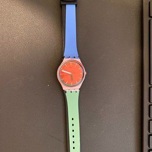 Swatch Watch - Blue, Green, Red, Pink